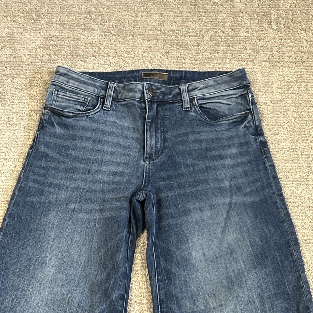 Kut From The Kloth Goldie Super Flare Jeans Womens 6 mid rise Wide Leg Stretch - Picture 2 of 7